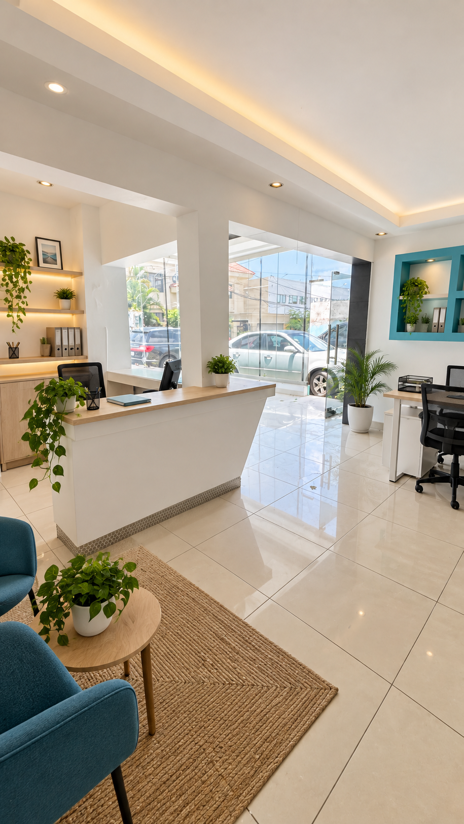 Propuesta de interior de local comercial en venta en Los Prados recreada con IA